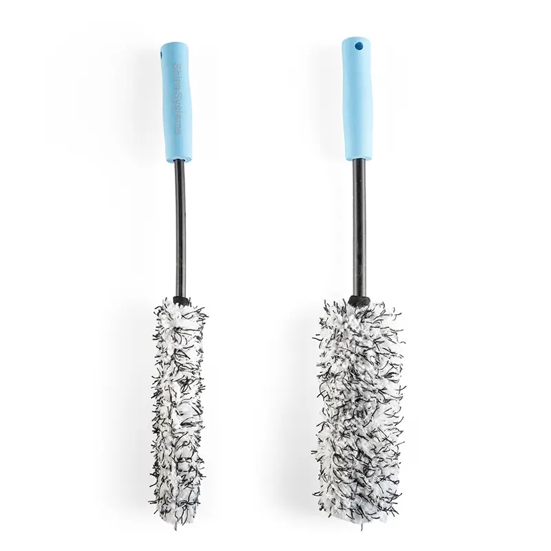 Плоская микрофибровая щетка для чистки дисков 50см Shine Systems MicroSoft Wheel Brush Slim фото