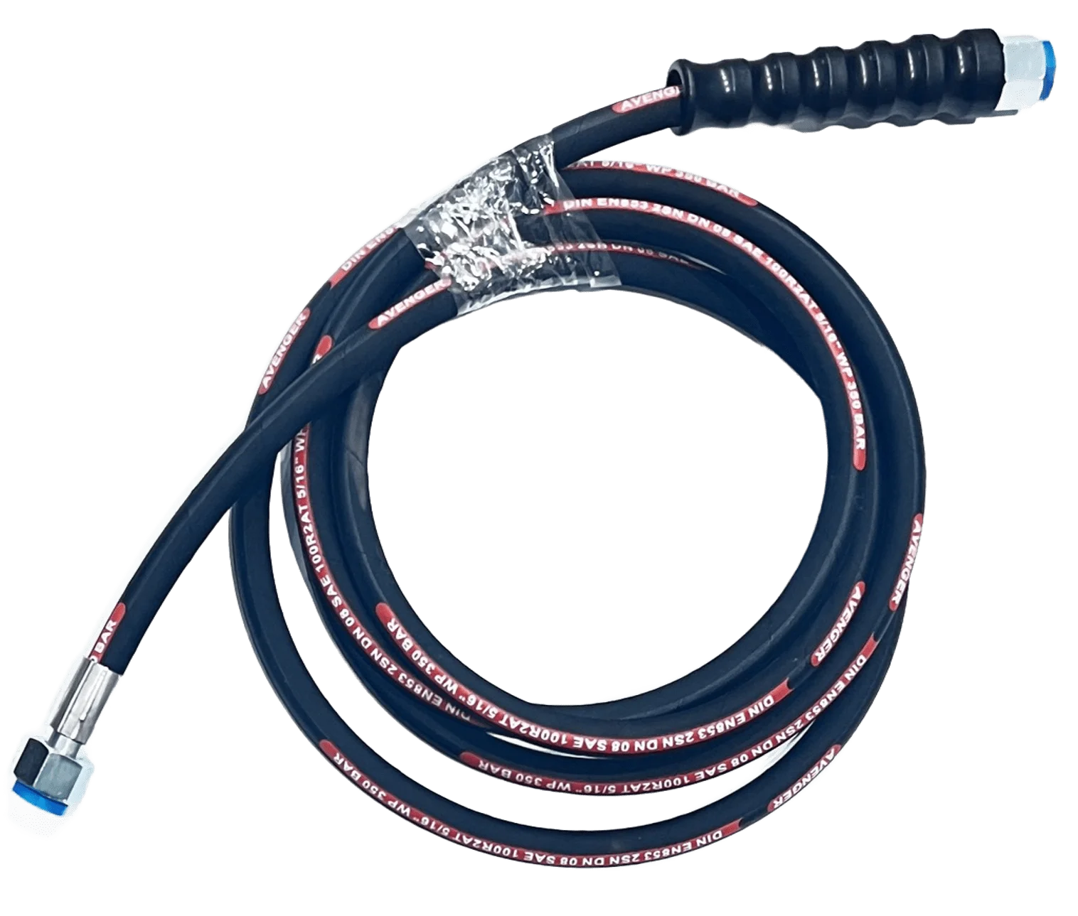 Каталог товаров Все Для Автомоек-Шланг высокого давления 2sn08 22x1.5 3,5m с защитой Шланг высокого давления 2sn08 22x1.5 3,5m с защитой фото