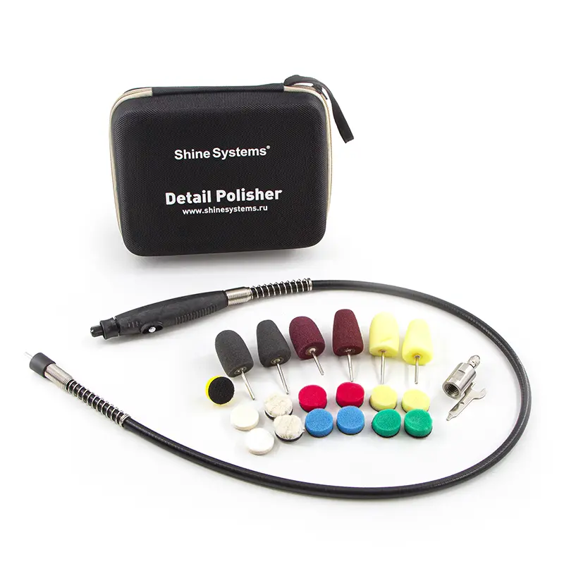 Гибкий вал для полировки труднодоступных мест набор в сумке Detail Polisher фото