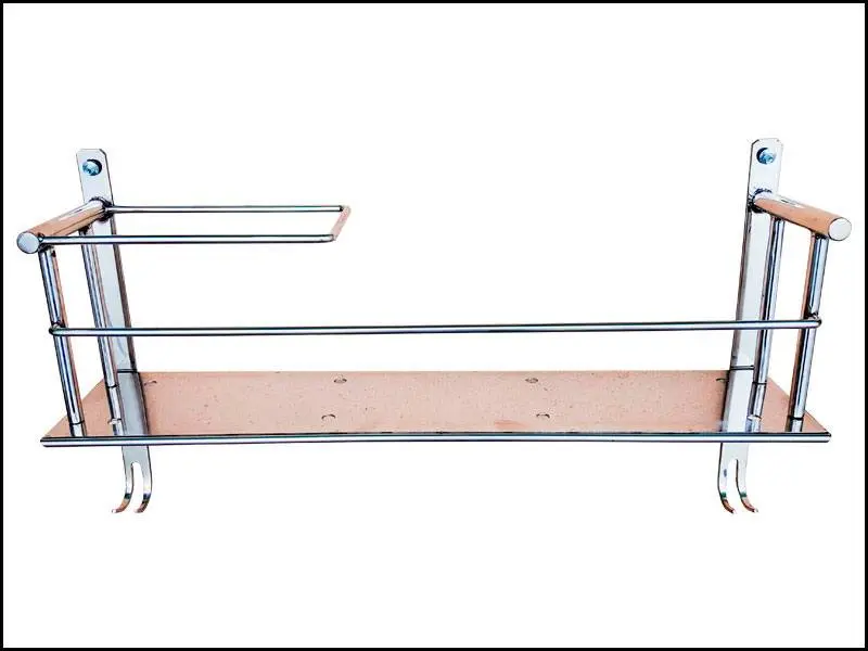 Полка нержавеющая сталь 700*140*400 фото