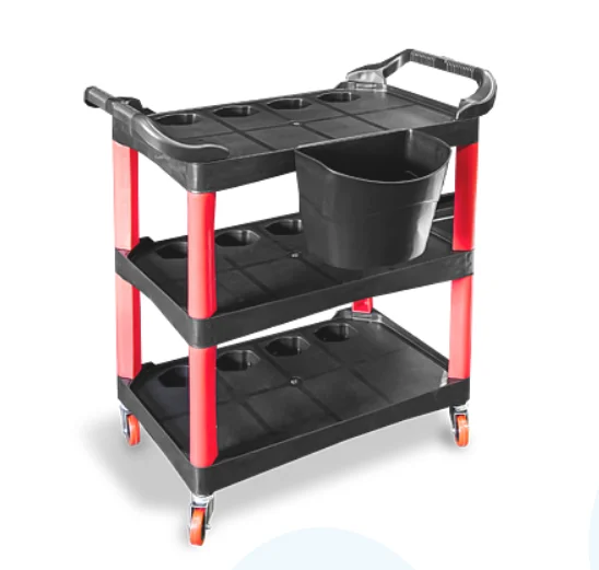 Пластиковый стол на колесиках с боковым ведром. Место полировщика AU-L009 AU-L009 фото