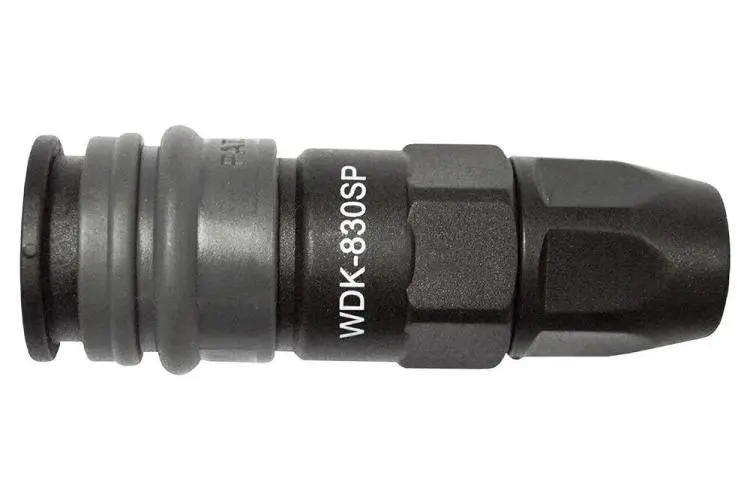 Композитное пневматическое быстроразъёмное соединение с креплением шланга обжимной гайкой фото