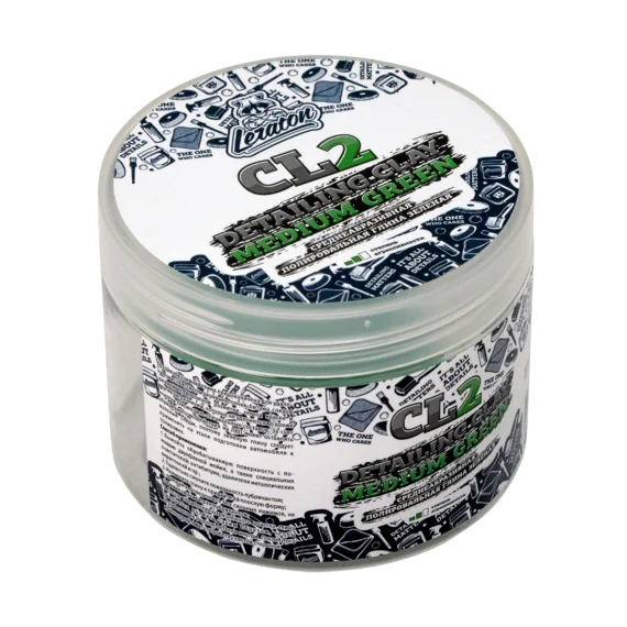 Среднеабразивная полировальная глина зеленая LERATON CL2 100г фото