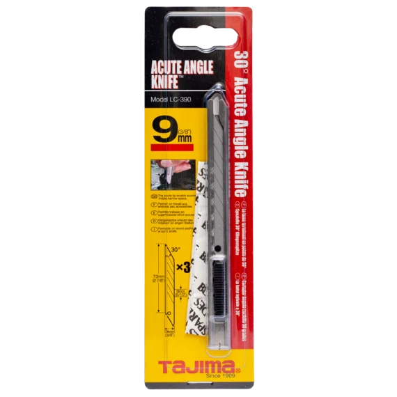 Нож трафаретный 9мм с автофиксацией + 3 лезв Tajima LC390 фото