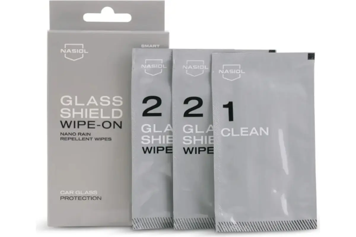 Антидождь на салфетках Nasiol GlasShield Wipe-On фото