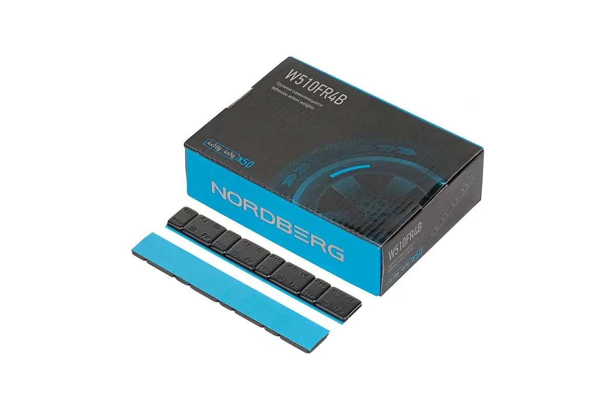 Грузики самоклеющиеся черные закругленные Nordberg W510FR4B фото