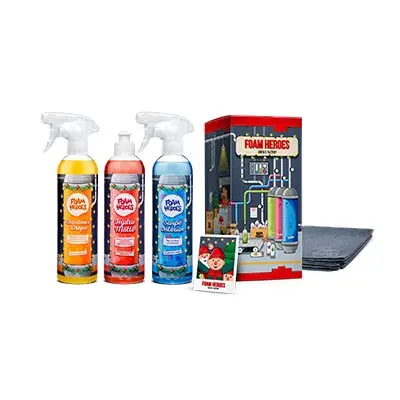 Новогодний подарочный набор лимитированной автокосметики Foam Heroes New Year Kit 2026 фото