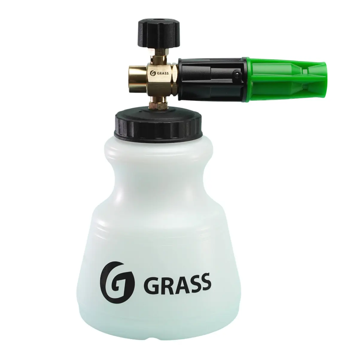 Каталог товаров Все Для Автомоек-Пеноинжектор латуневый с бутылкой 1л, зеленый Пеноинжектор латуневый с бутылкой 1л, зеленый фото