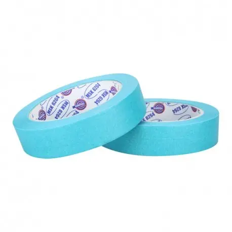 Маскирующая лента 80°С-30 мин бирюзовая 25 мм фото