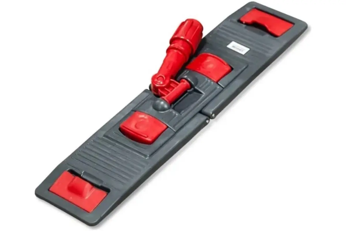 Держатель мопов универсальный 50х13см пластик серый фото