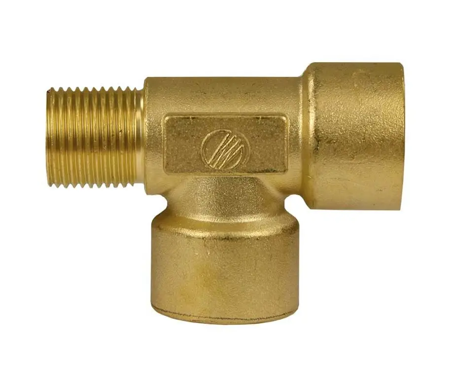 Тройник 3/8внеш-3/8внут-3/8внут, 350bar, латунь фото