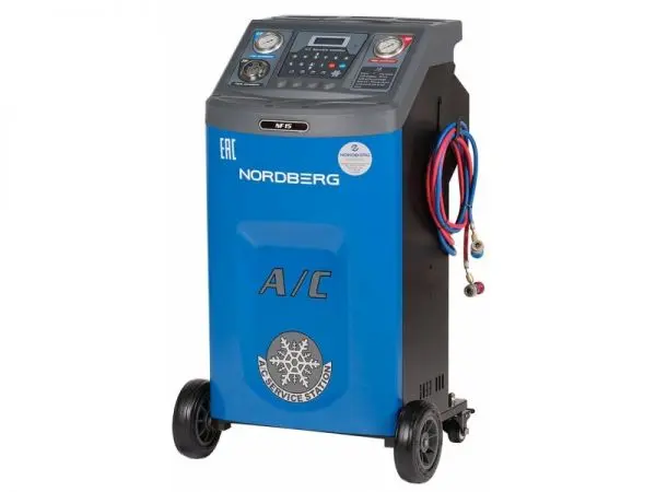 Установка полуавтомат для заправки автомобильных кондиционеров Nordberg NF15 фото
