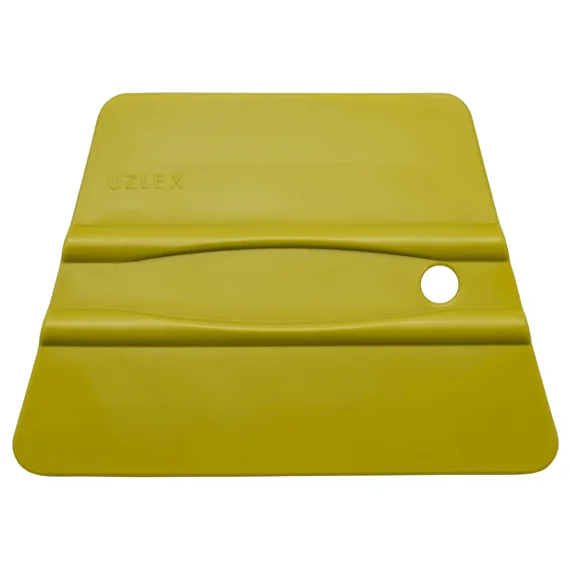 Ракель-выгонка трапецевидный средней жёсткости желтый 105x75мм фото