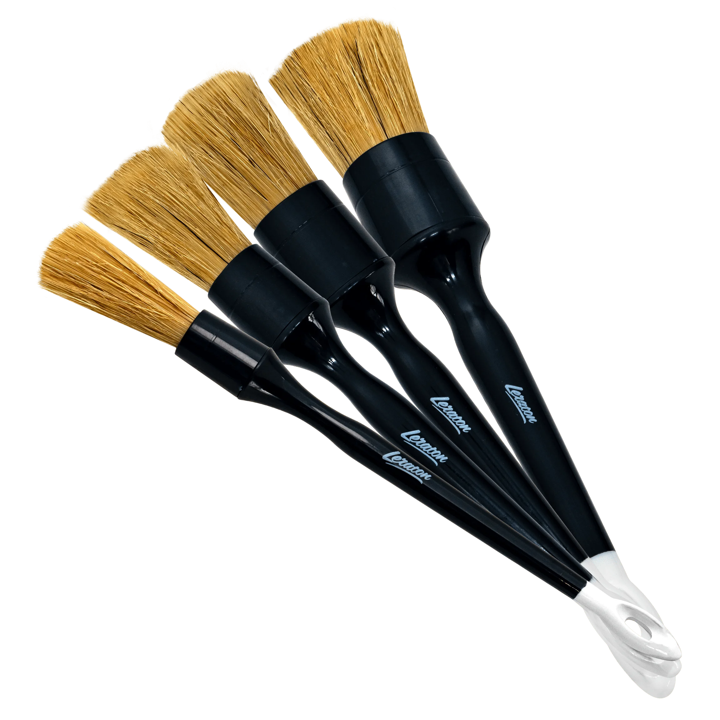 Набор кистей для детейлинга натуральная щетина Leraton Natural Bristle Detailing Brush Set DBRNS фото