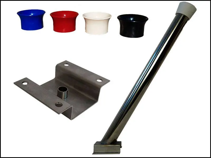 Держатель пистолета напольный П-образное основание с направляющей трубкой для слива фото