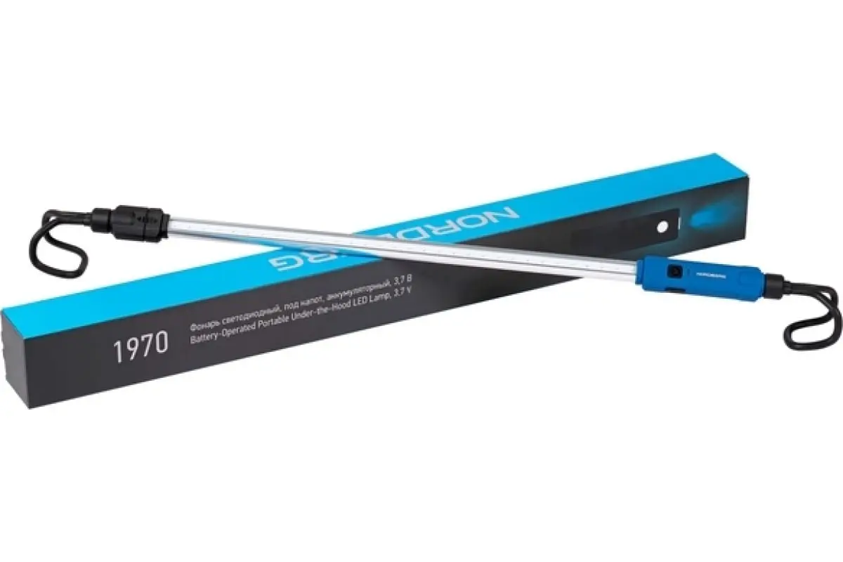 Фонарь светодиодный под капот аккумуляторный Nordberg 1970 фото