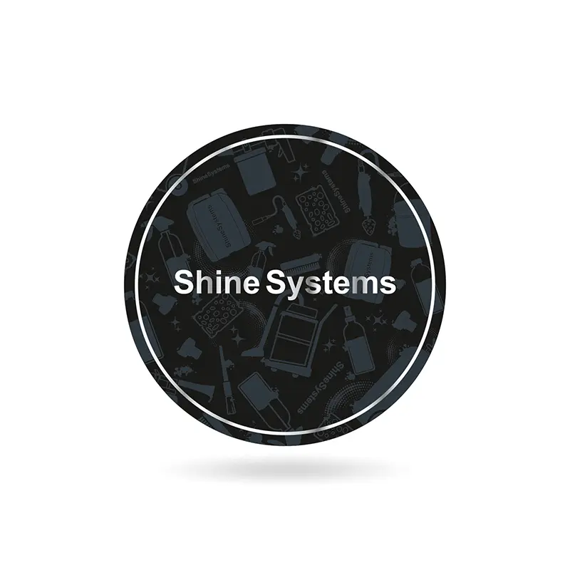 Каталог товаров Все Для Автомоек-Стикер-наклейка Shine Systems "Black" d-149 мм Стикер-наклейка Shine Systems "Black" d-149 мм фото