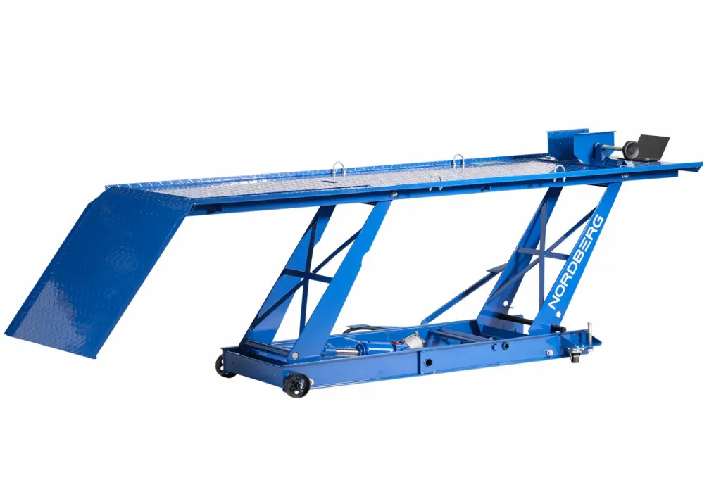 Каталог товаров Все Для Автомоек-NORDBERG ПОДЪЕМНИК N4M1 для мотоциклов, 450 кг, с ножным и пневмоприводом NORDBERG ПОДЪЕМНИК N4M1 для мотоциклов, 450 кг, с ножным и пневмоприводом фото