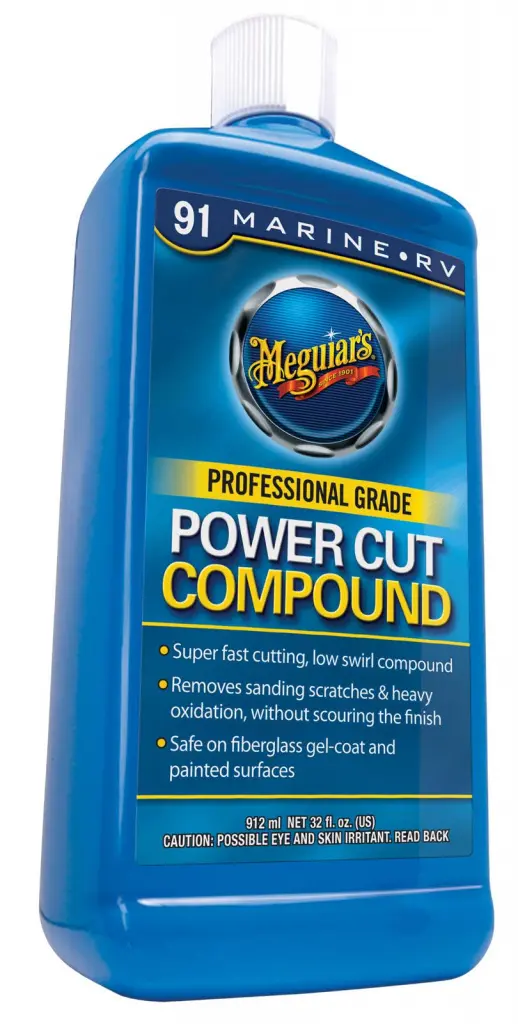 Power Cut Compound Сильный абразивный состав для обработки пластика корпусов яхт 945мл фото