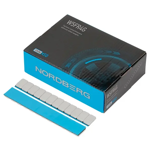 Грузики самоклеющиеся серые стальные Nordberg W5FR4G фото