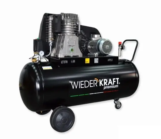 Компрессор поршневой 200л. WiederKraft Premium фото