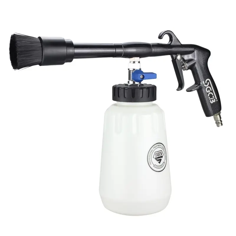 SGCB Car Cleaning Gun пневмопистолет для химчистки cо щеткой и бачком для химии фото