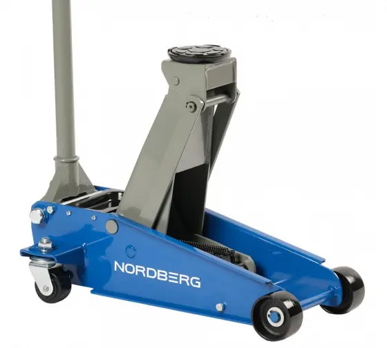 Домкрат подкатной 3тонн 120-450мм с резиновой насадкой Nordberg N32030 фото