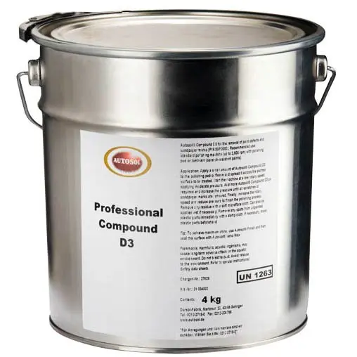 AUTOSOL  Professional Compound D3 шлифовальная паста D3 4кг