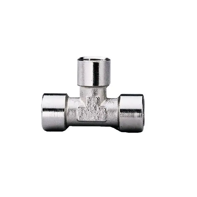 Соединитель-тройник T (F/F/F) с внутренней резьбой: F 1/4" - F 1/4'' - F 1/4'' фото