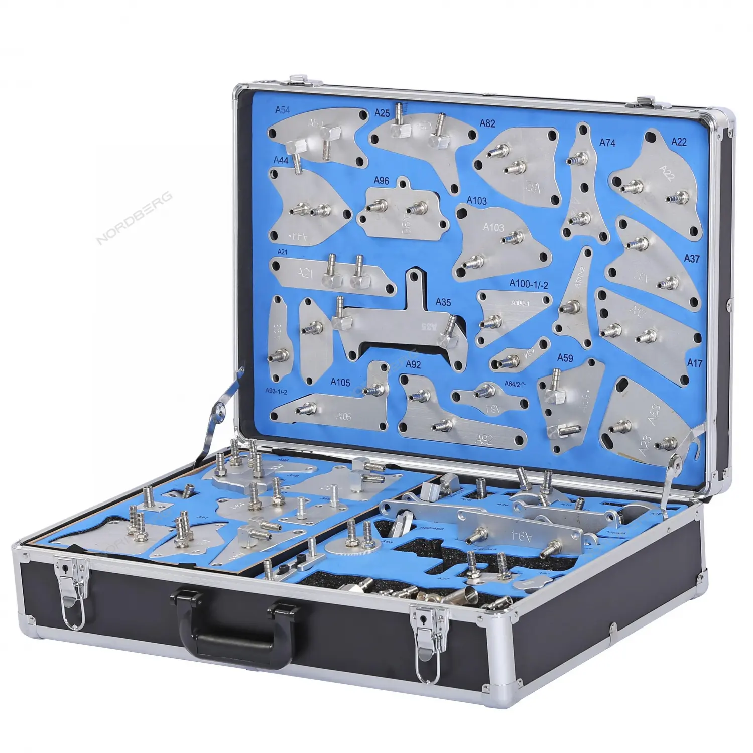 Комплект переходников в кейсе для замены масла в АКПП Nordberg CM105K фото