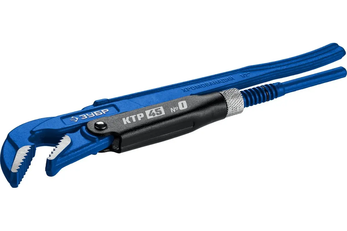 Трубный ключ с изогнутыми губками ЗУБР Профессионал #0 240 мм 27337-0_z02 фото