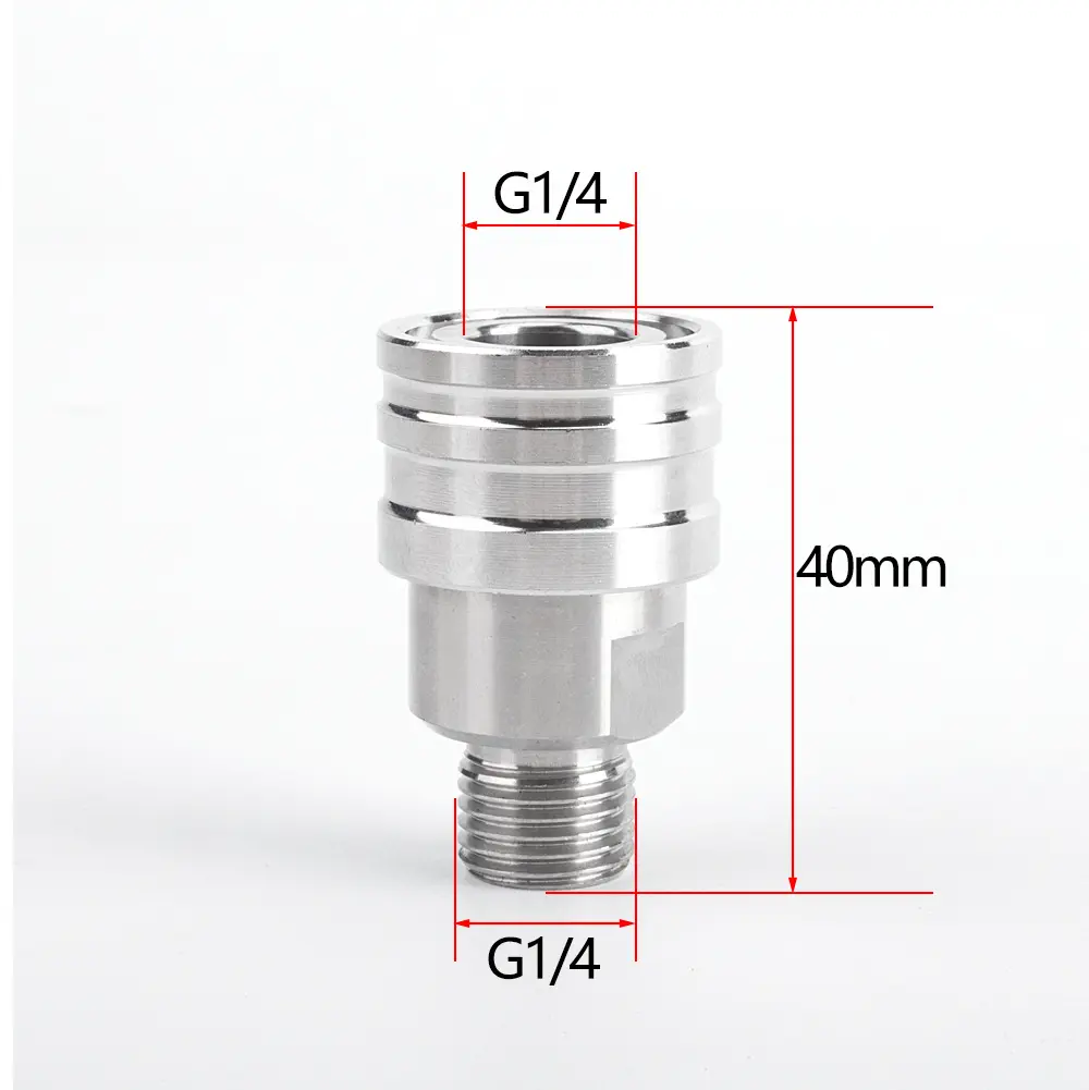 Каталог товаров Все Для Автомоек-Быстросъёмная муфта "мама" 1/4 - "папа" M1/4 нерж Быстросъёмная муфта "мама" 1/4 - "папа" M1/4 нерж фото