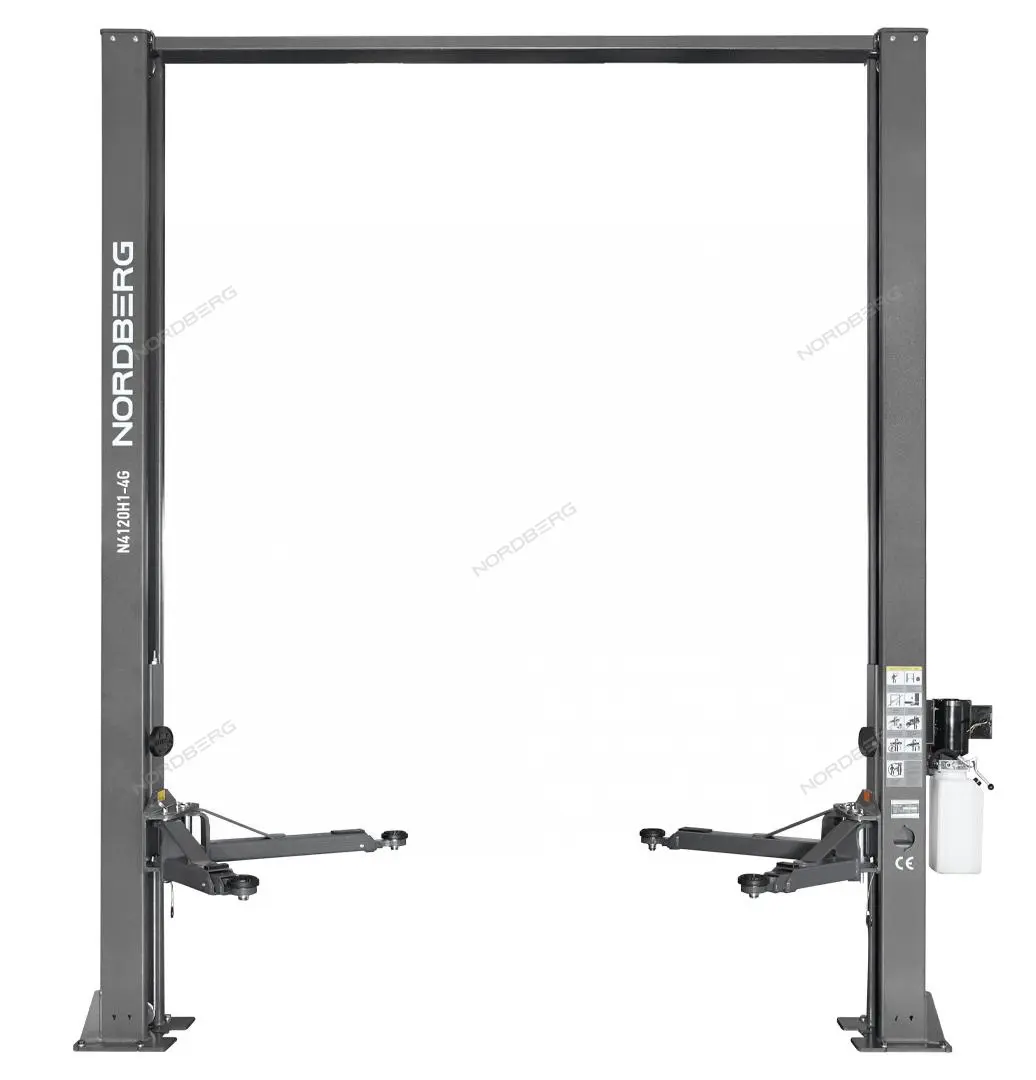 Каталог товаров Все Для Автомоек-Подъемник двухстоечный 4 т, верхняя синхронизация, H=4 м, 380 В, серый Подъемник двухстоечный 4 т, верхняя синхронизация, H=4 м, 380 В, серый фото