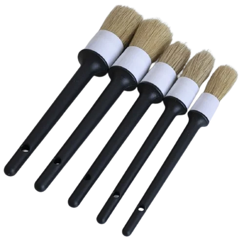 Кисточки из натурального волоса кабана 5 шт Au-255 фото