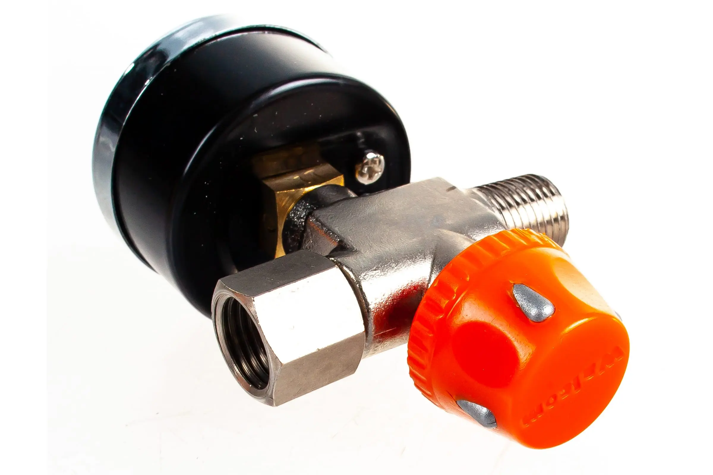 Регулятор давления соединение F 1/4"-М 1/4" с манометром осевое фото