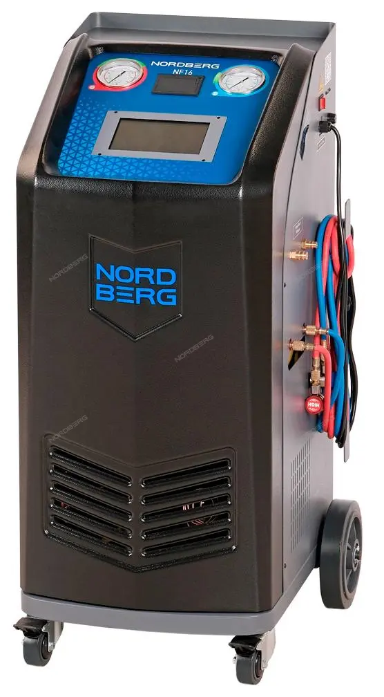 Установка автомат для заправки автомобильных кондиционеров с принтером и тестом утечки Nordberg NF16 фото