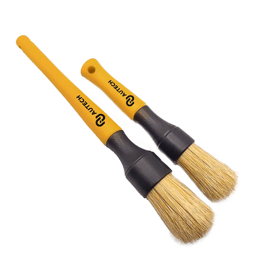 Кисточки из натурального ворса для ухода за салоном автомобиля комплект 2шт Au-2603 фото