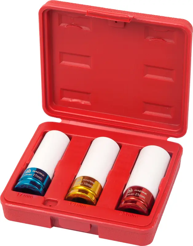 Набор ударных глубоких шестигранных головок МАСТАК 006-43C фото