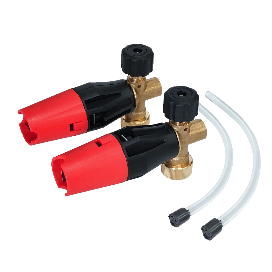 Пенокомплект инжектор без бутылки для АВД красный Au-4102 фото