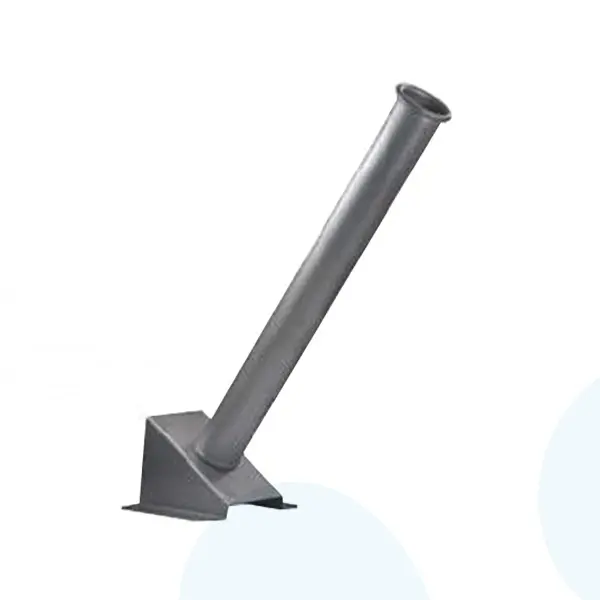 Держатель для пистолета напольный со сливными заглушками, нерж.сталь фото