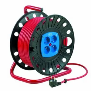 Удлинитель электрический на катушке, кабель H05VV-F 3х1 длина 50м фото