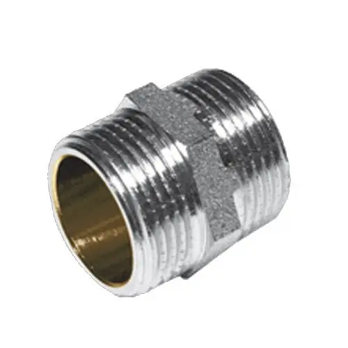 Переходник (соединитель) цилиндрический М 1/2" - М 3/4" фото